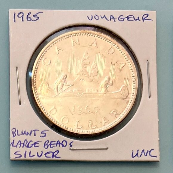 4 x 1965 Canada Silver $1 Dollar Coins! - Picture 2 of 16